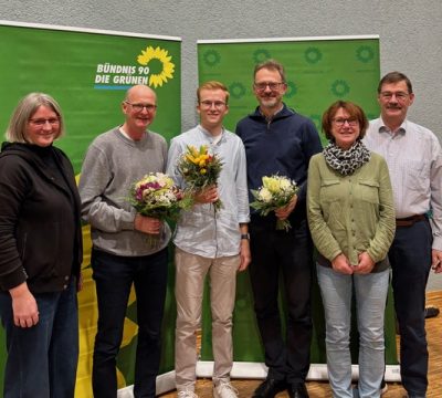 Der neue Vorstand Karoline Mehling-Großenbach, Jörn Hansing (ausgeschieden), Tim Fitz, Markus Pfefferkorn, Christine Pfeifer, Michel Krapp (von links nach rechts)